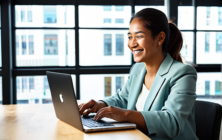 **

"A digital nomad, a professional woman in her late 20s, fully clothed in modest business casual attire, working on a laptop at a modern co-working space with large windows overlooking a bustling city. She is smiling slightly, holding a cup of coffee. The scene emphasizes productivity and a balanced lifestyle. Safe for work, appropriate content, perfect anatomy, well-formed hands, natural pose, professional lighting, high resolution, family-friendly."

**