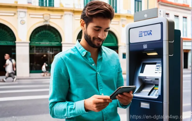 디지털 노마드로서의 재정 관리 - **Prompt:** A young, casually but modestly dressed digital nomad, perhaps wearing a light linen shir...