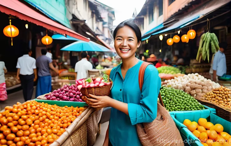 디지털 노마드로서의 재정 관리 - **Prompt:** A young, casually but modestly dressed digital nomad, perhaps wearing a light linen shir...