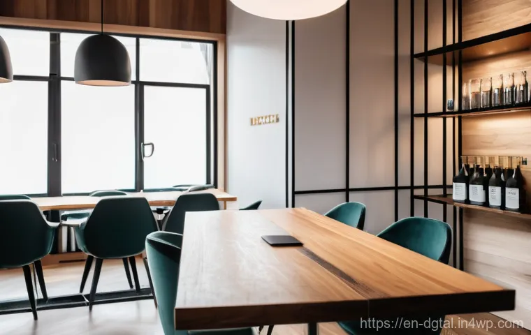 디지털 노마드가 자주 찾는 커피숍 - A lively and vibrant cafe scene featuring a diverse group of modestly dressed digital nomads and cre...